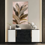 Floral 1555 Canvas Art 18" x 24" / 45 x 60 cm / Black