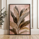 Floral 1555 Canvas Art 60 x 40 cm / Black