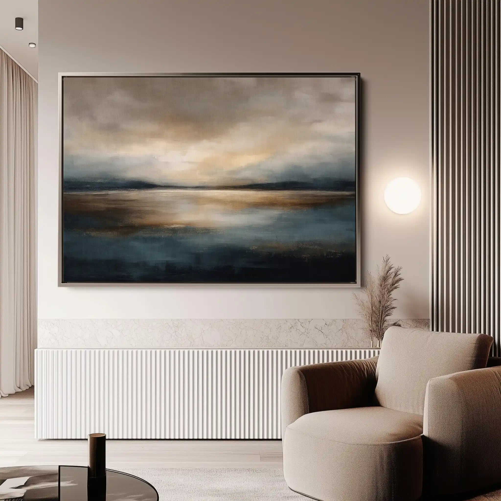 Abstract 1556 Canvas Art 18" x 24" / 45 x 60 cm / Black