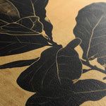 Floral 1556 Canvas Art 18" x 24" / 45 x 60 cm / Black
