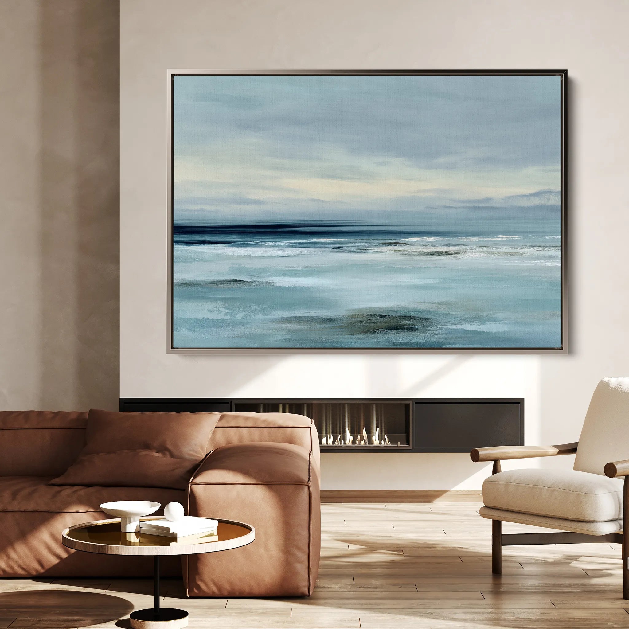 Abstract 1557 Canvas Art 18" x 24" / 45 x 60 cm / Black