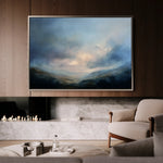 Abstract 1558 Canvas Art 18" x 24" / 45 x 60 cm / Black