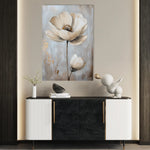 Floral 1558 Canvas Art 18" x 24" / 45 x 60 cm / Black