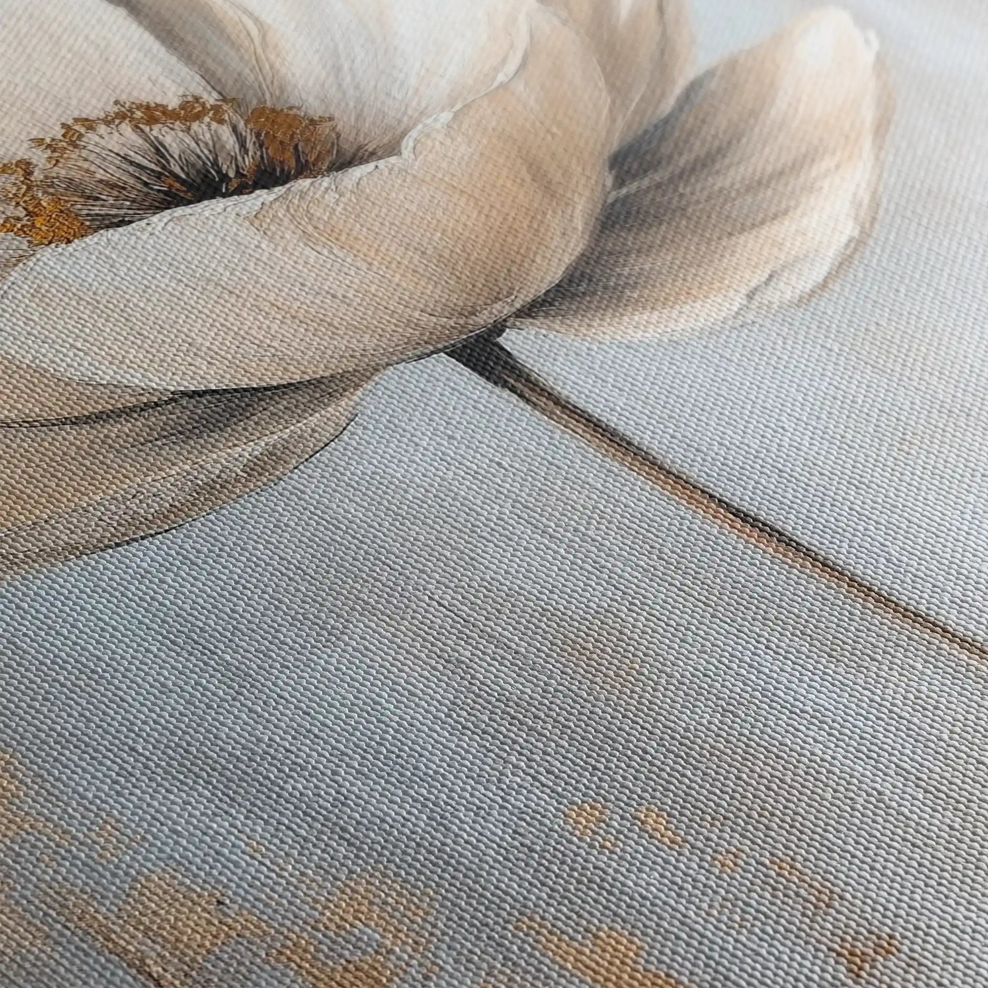 Floral 1558 Canvas Art 60 x 40 cm / Black