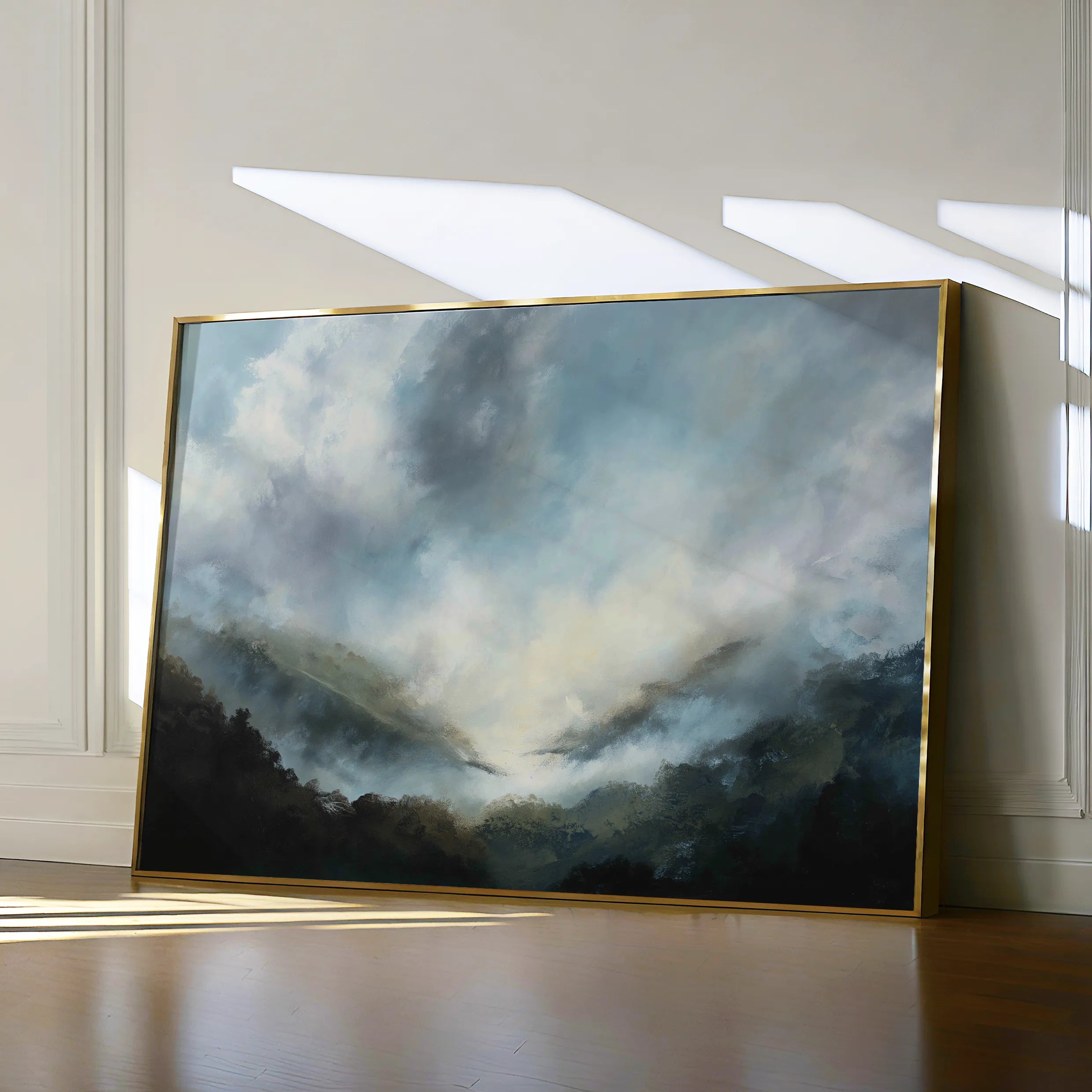 Abstract 1559 Canvas Art 18" x 24" / 45 x 60 cm / Black