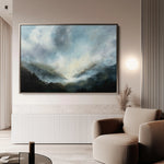 Abstract 1559 Canvas Art 18" x 24" / 45 x 60 cm / Black