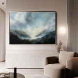 Abstract 1559 Canvas Art 18" x 24" / 45 x 60 cm / Black