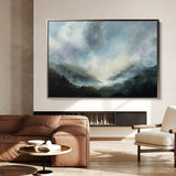 Abstract 1559 Canvas Art 18" x 24" / 45 x 60 cm / Black