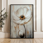 Floral 1559 Canvas Art 18" x 24" / 45 x 60 cm / Black