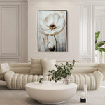 Floral 1559 Canvas Art 60 x 40 cm / Black