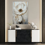 Floral 1559 Canvas Art 60 x 40 cm / Black
