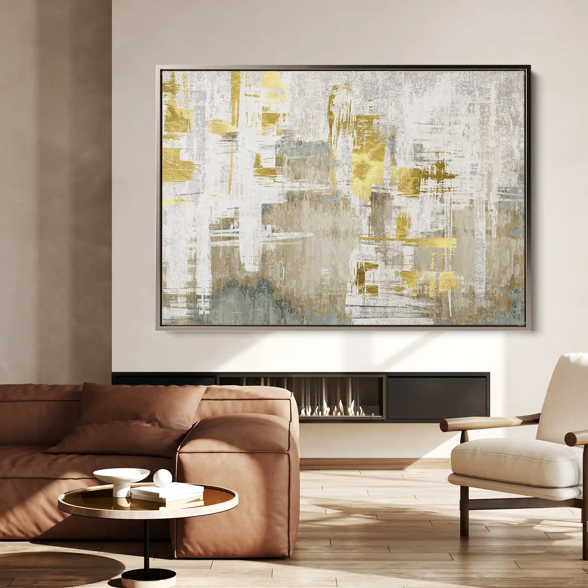 Abstract 156 Canvas Art 18" x 24" / 45 x 60 cm / Black