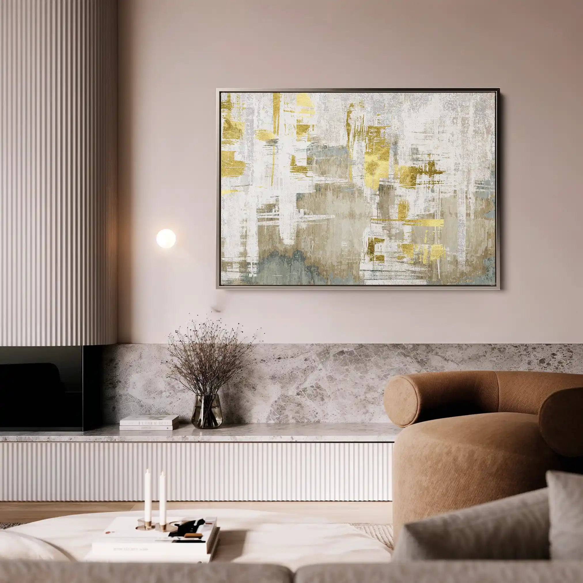 Abstract 156 Canvas Art 60 x 40 cm / Black