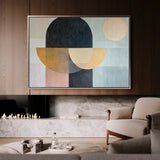 Boho 156 Canvas Art 18" x 24" / 45 x 60 cm / Black