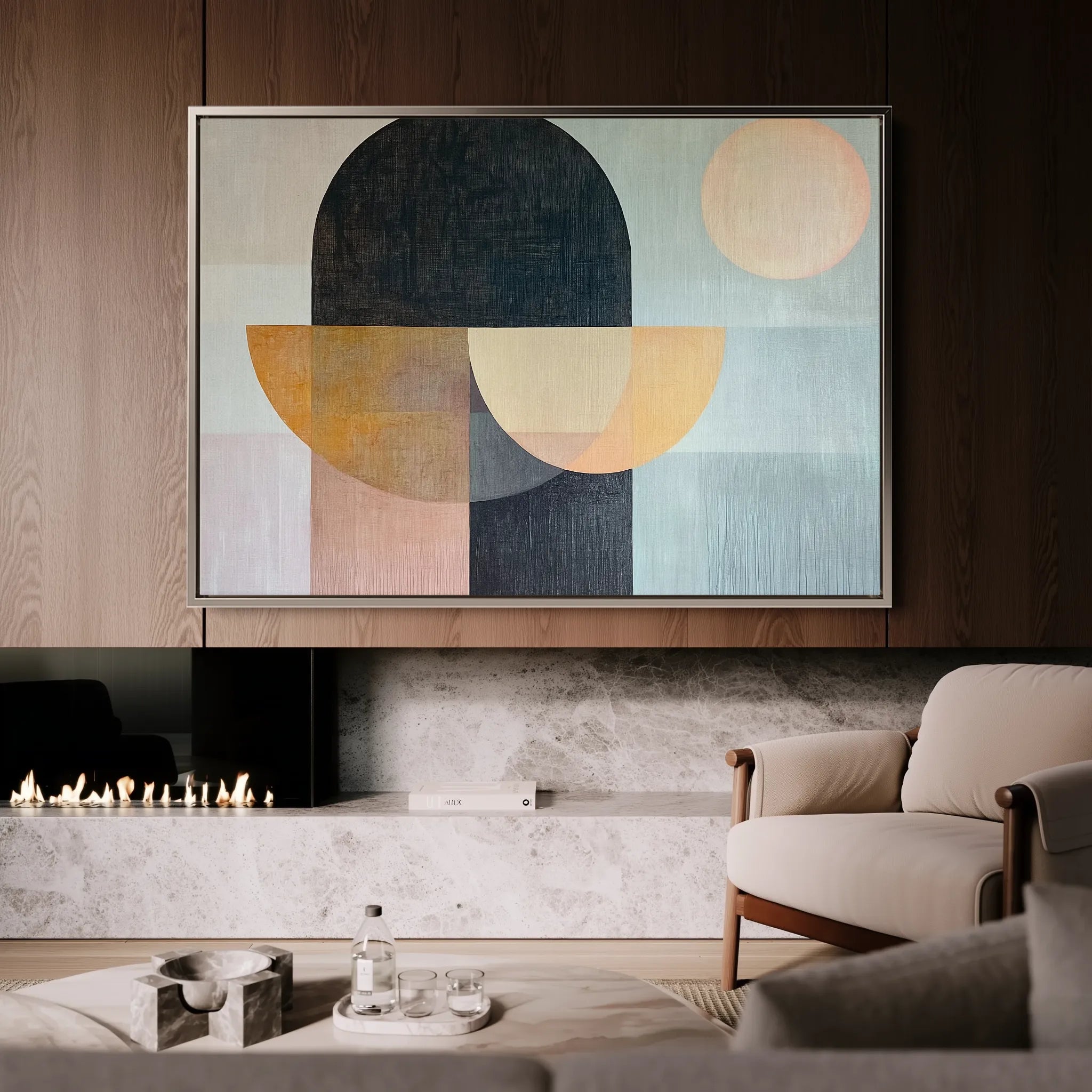 Boho 156 Canvas Art 18" x 24" / 45 x 60 cm / Black
