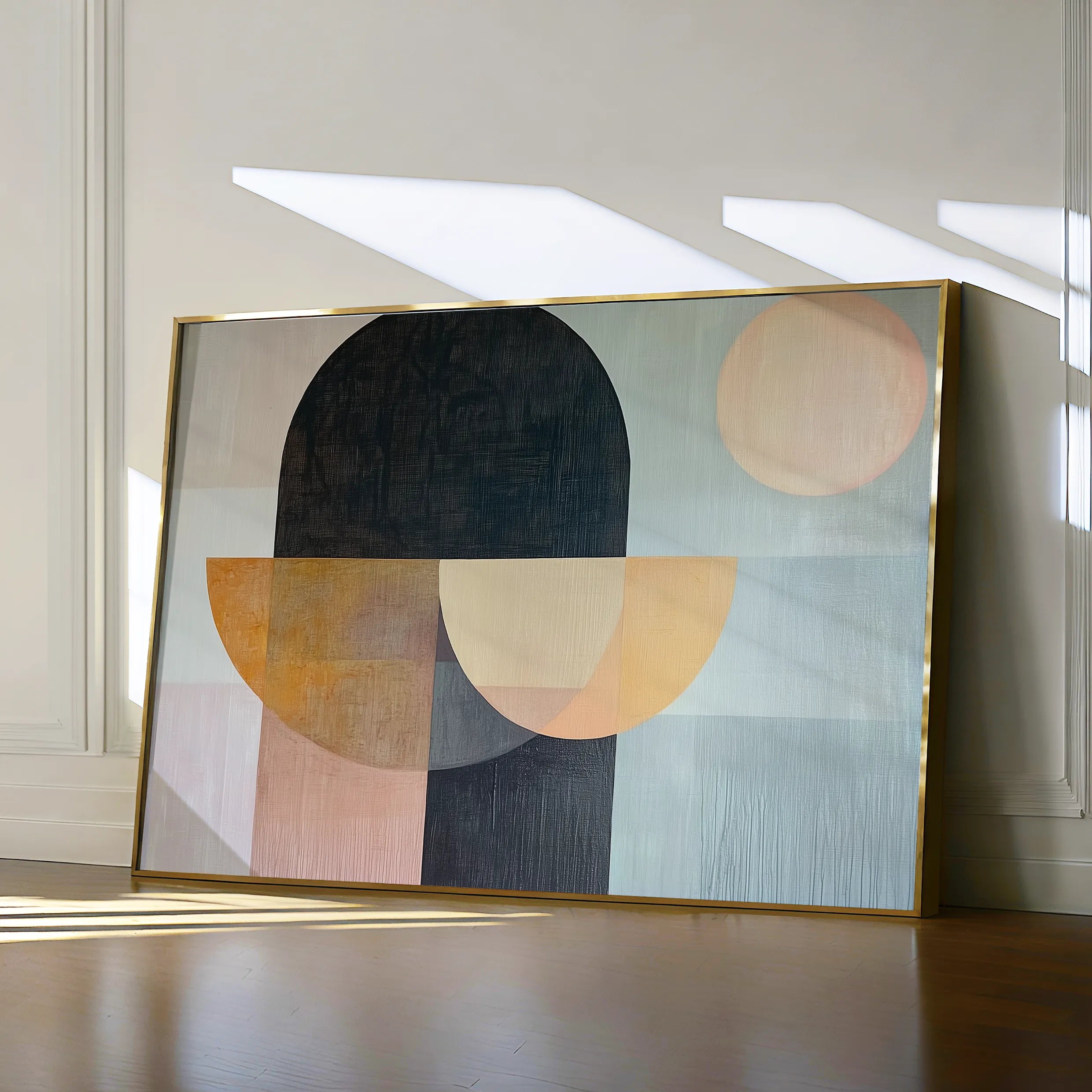 Boho 156 Canvas Art 18" x 24" / 45 x 60 cm / Black