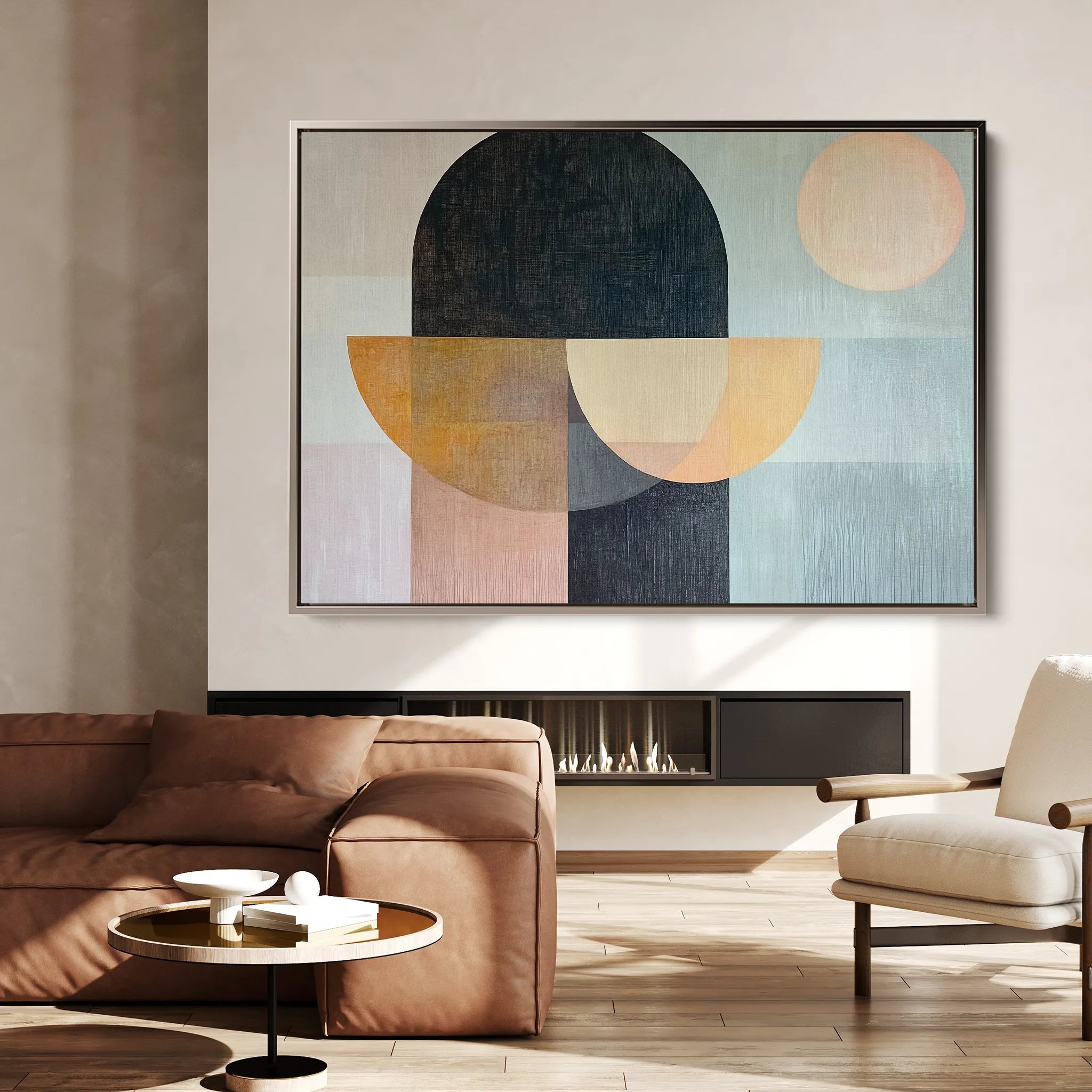 Boho 156 Canvas Art 18" x 24" / 45 x 60 cm / Black