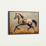 Horses 156 Canvas Art 60 x 40 cm / Black