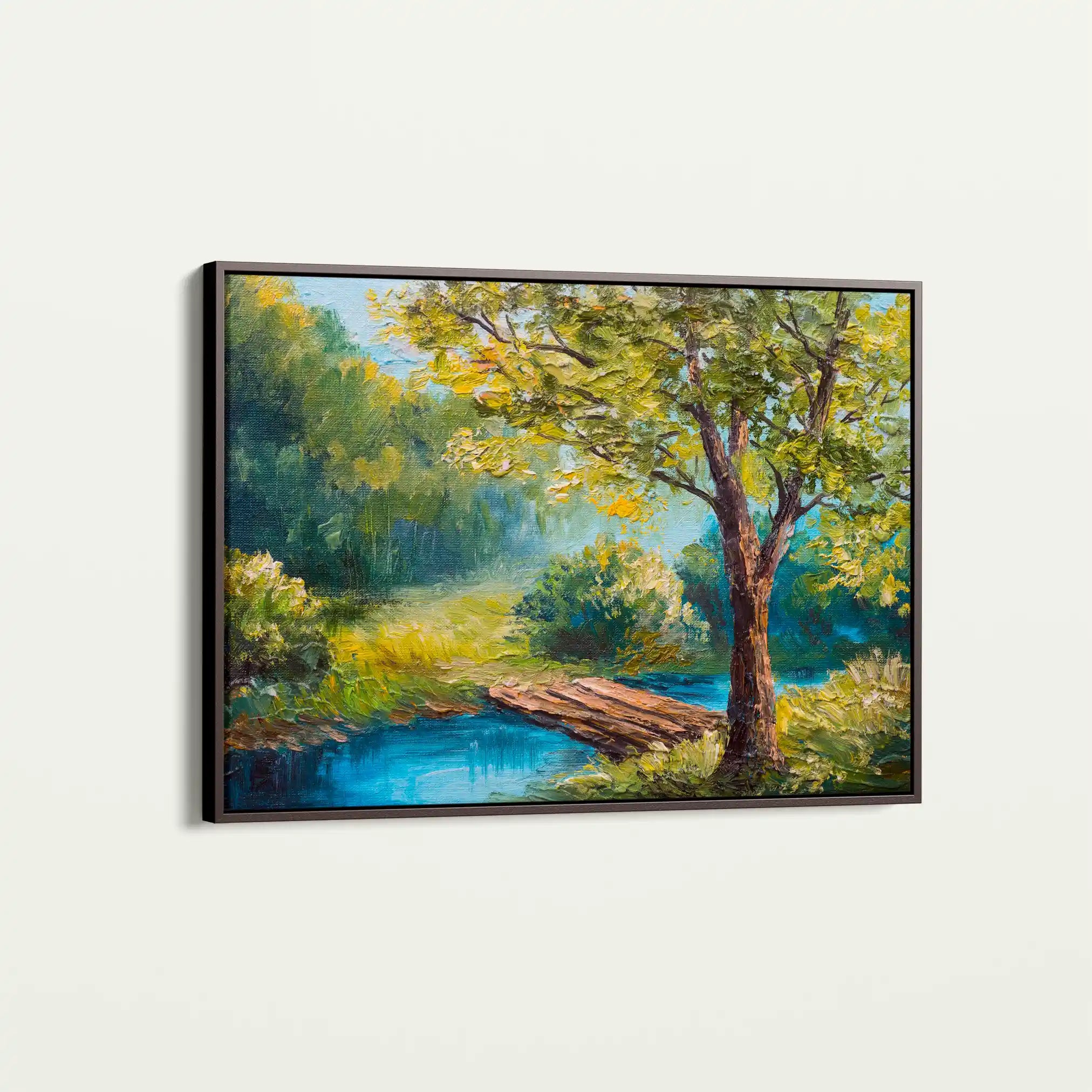 Landscape 156 Canvas Art 60 x 40 cm / Black