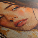 Portrait 156 Canvas Art 18" x 24" / 45 x 60 cm / Black
