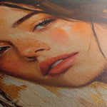 Portrait 156 Canvas Art 60 x 40 cm / Black