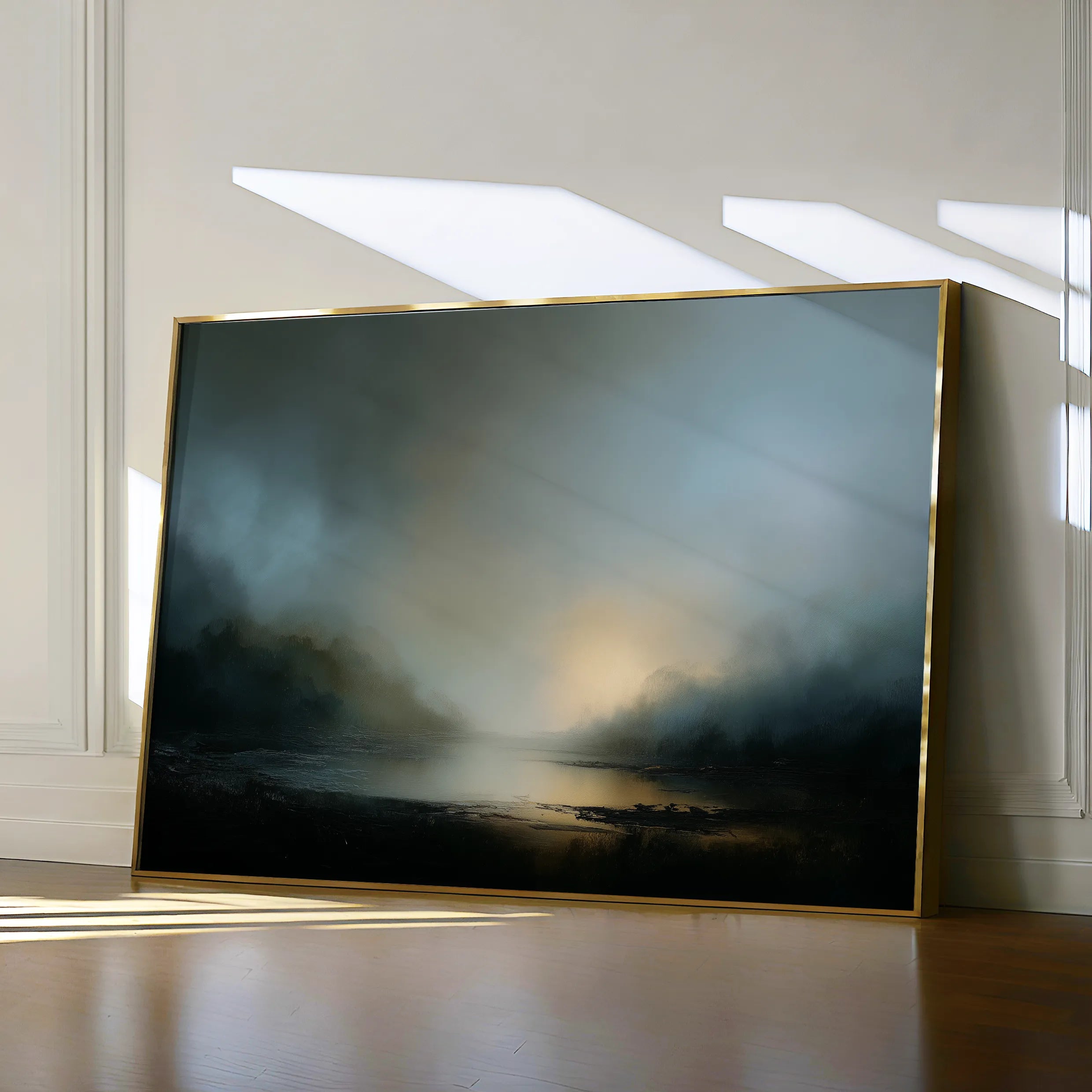 Abstract 1560 Canvas Art 18" x 24" / 45 x 60 cm / Black