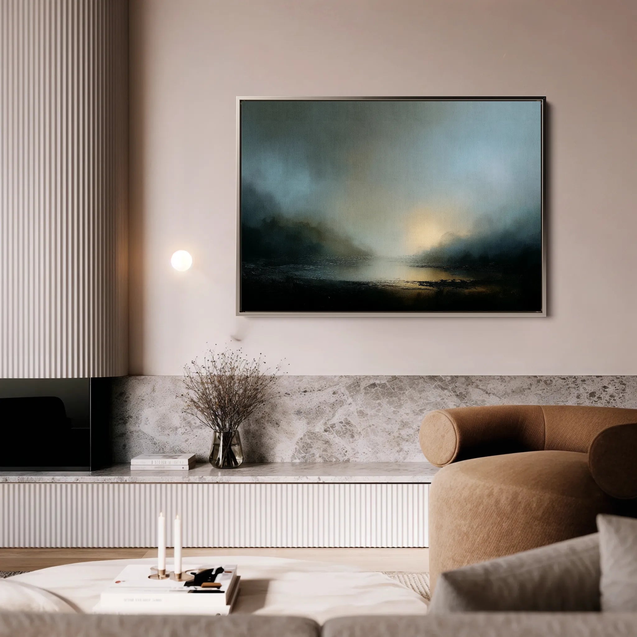 Abstract 1560 Canvas Art 18" x 24" / 45 x 60 cm / Black