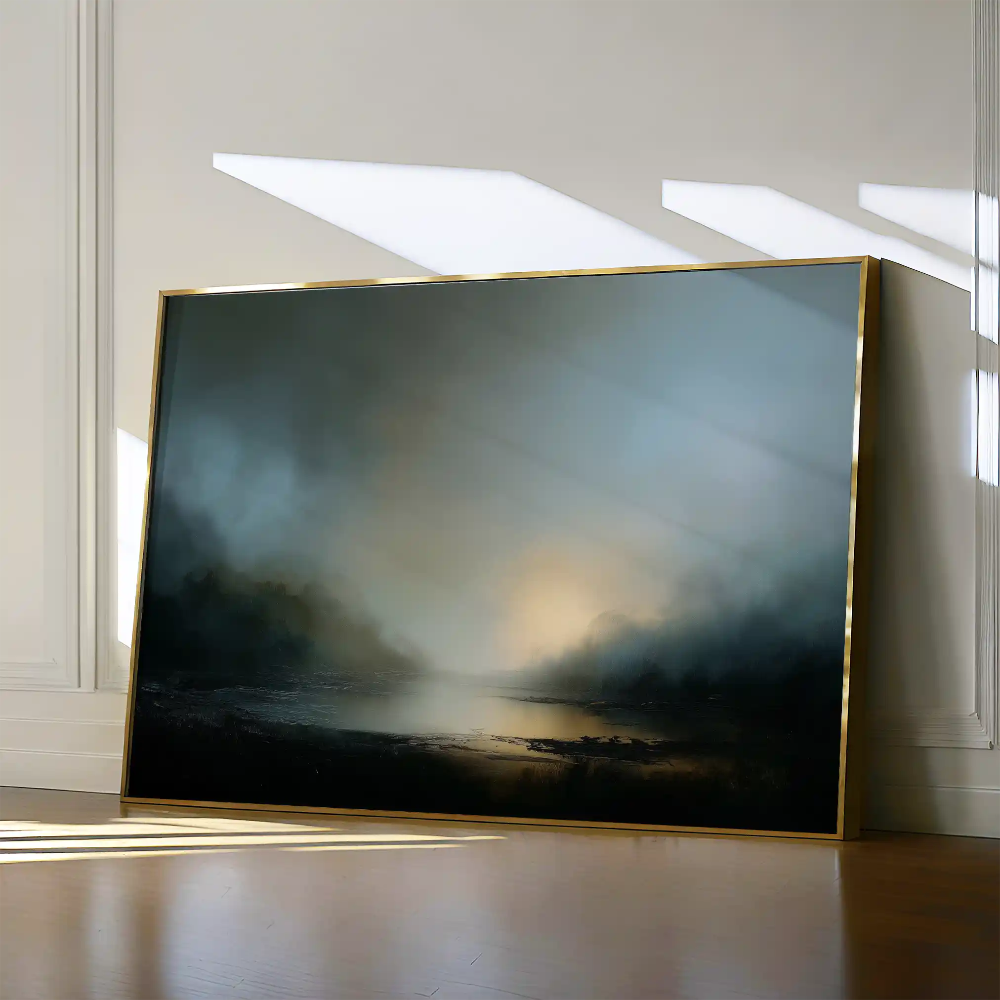 Abstract 1560 Canvas Art 60 x 40 cm / Black