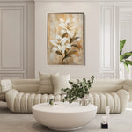 Floral 1560 Canvas Art 18" x 24" / 45 x 60 cm / Black