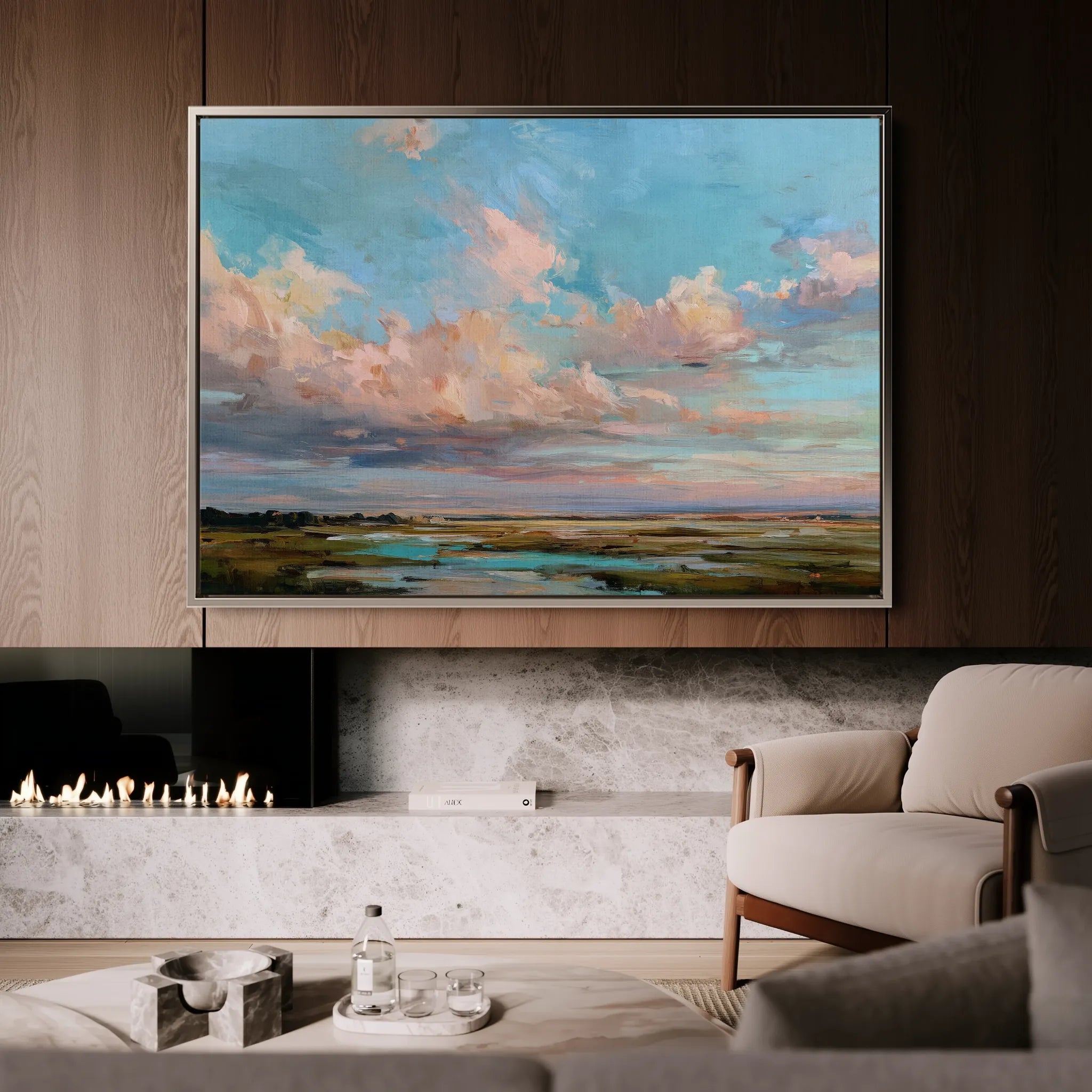 Abstract 1561 Canvas Art 18" x 24" / 45 x 60 cm / Black