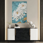 Floral 1561 Canvas Art 18" x 24" / 45 x 60 cm / Black