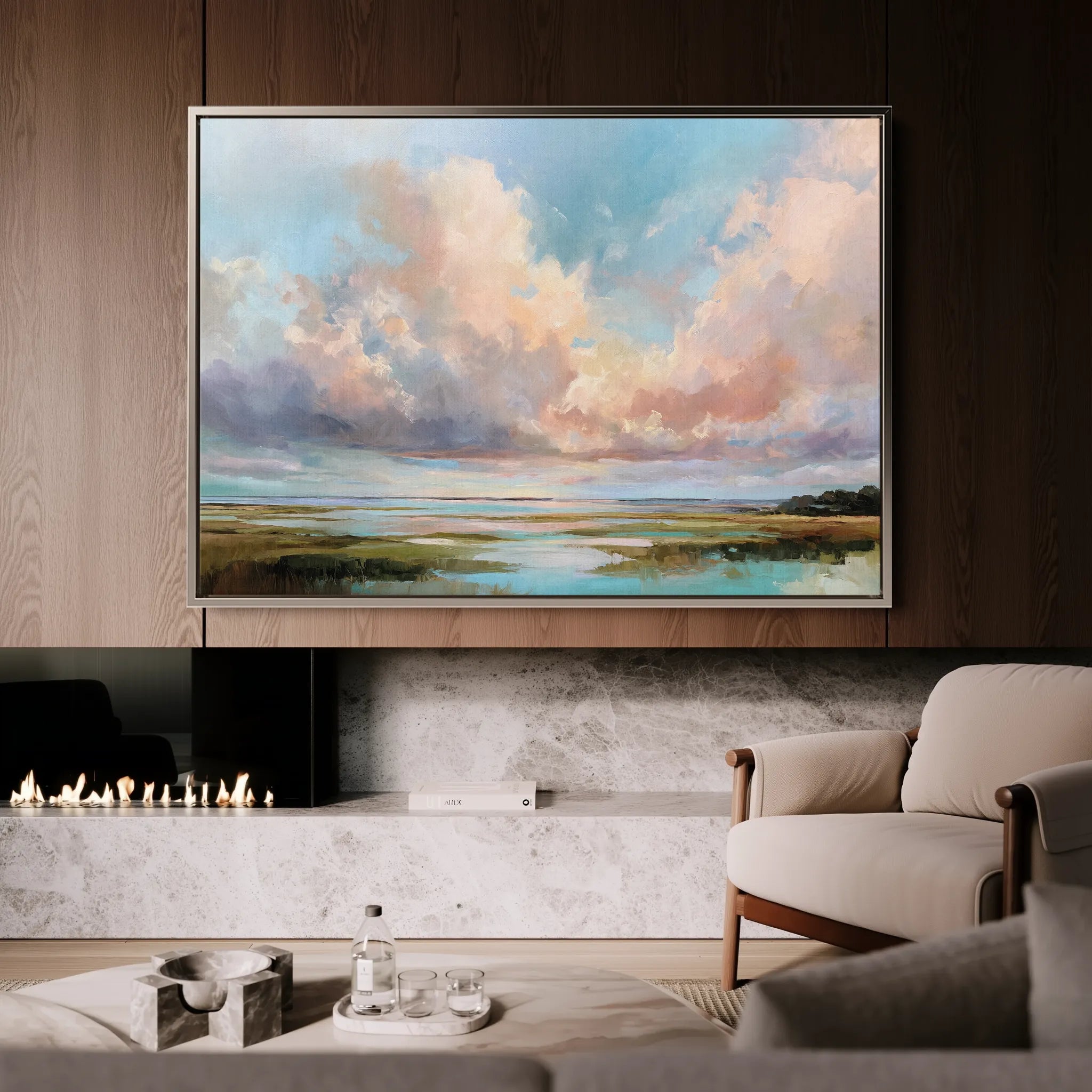 Abstract 1562 Canvas Art 18" x 24" / 45 x 60 cm / Black