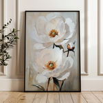 Floral 1562 Canvas Art 18" x 24" / 45 x 60 cm / Black