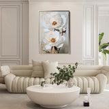 Floral 1562 Canvas Art 18" x 24" / 45 x 60 cm / Black