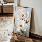 Floral 1562 Canvas Art 18" x 24" / 45 x 60 cm / Black