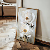 Floral 1562 Canvas Art 18" x 24" / 45 x 60 cm / Black