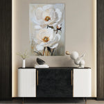 Floral 1562 Canvas Art 18" x 24" / 45 x 60 cm / Black