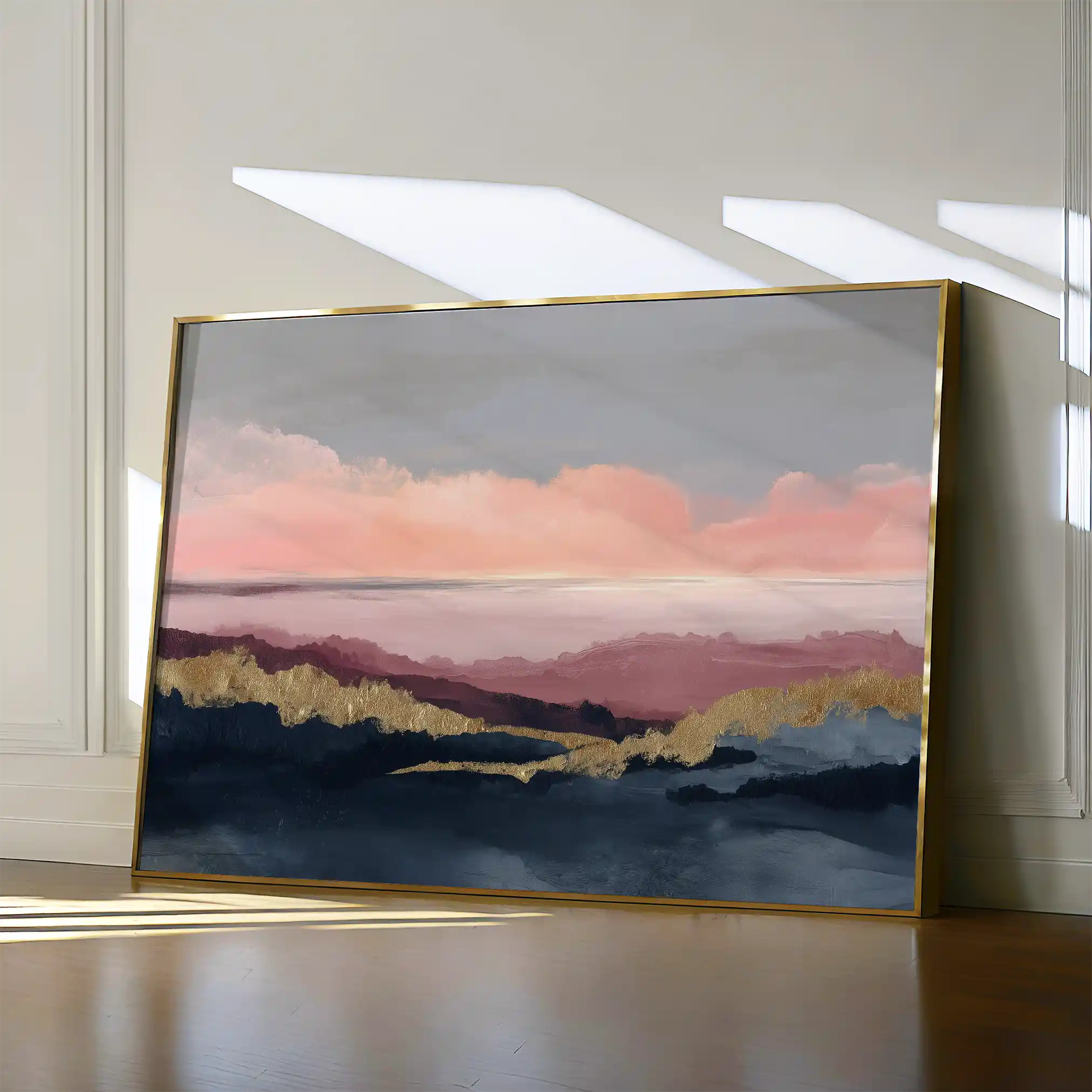 Abstract 1563 Canvas Art 60 x 40 cm / Black