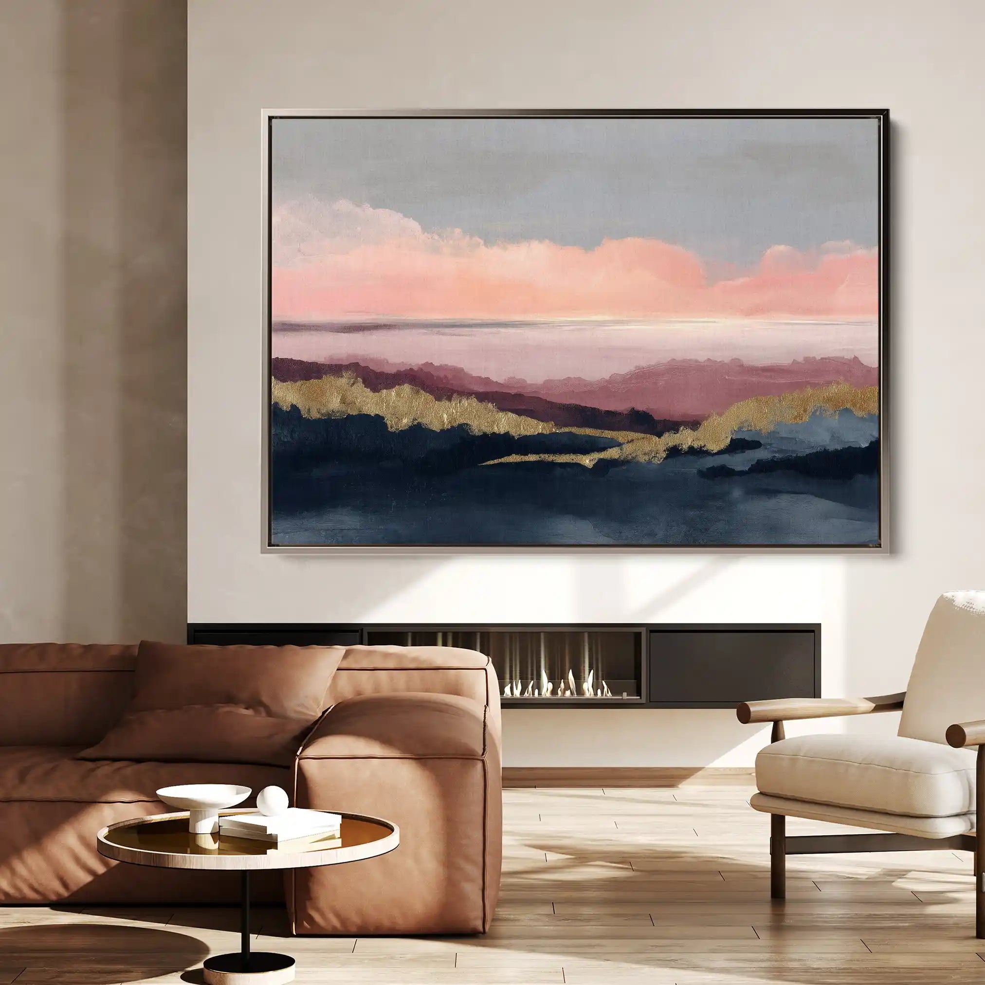 Abstract 1563 Canvas Art 60 x 40 cm / Black
