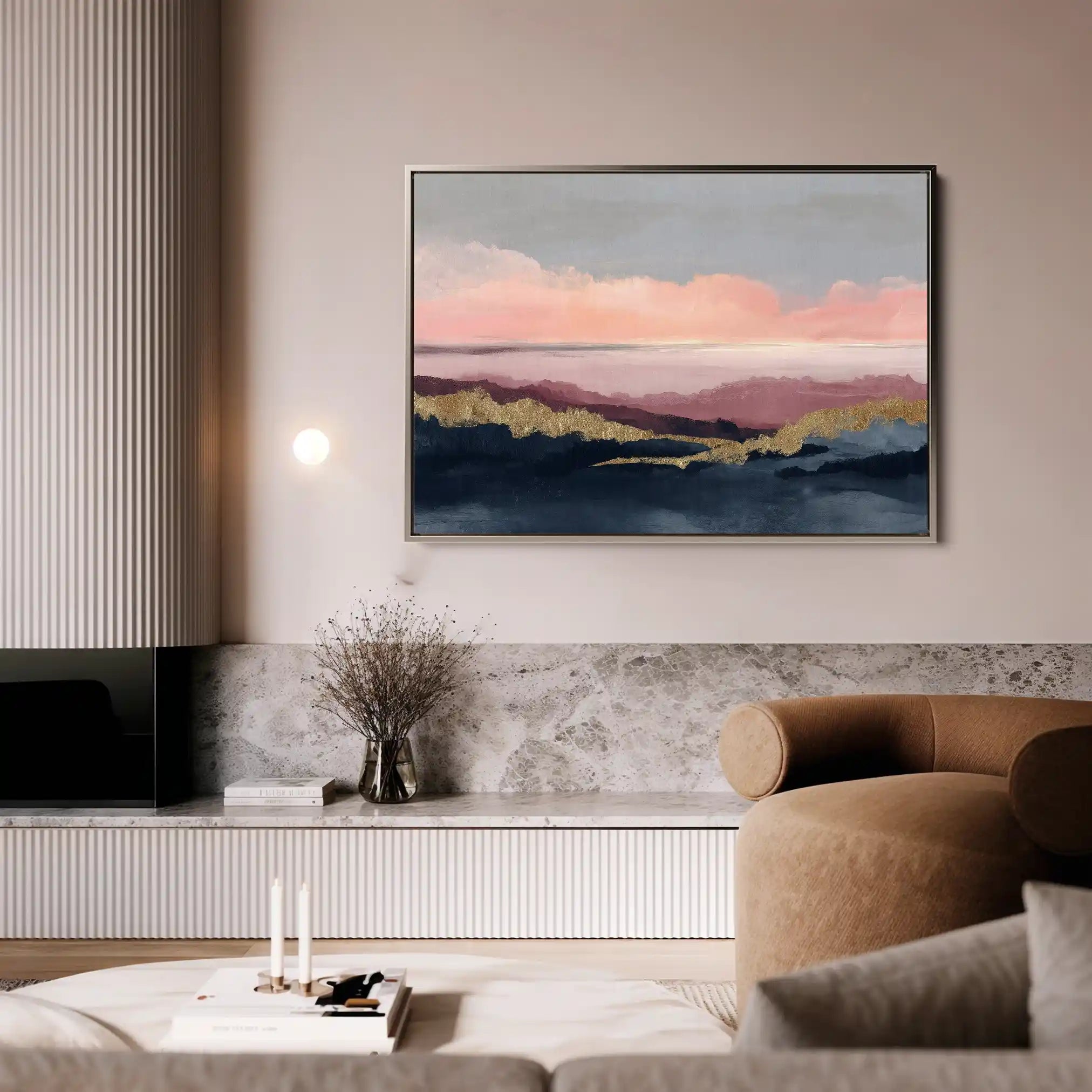 Abstract 1563 Canvas Art 60 x 40 cm / Black