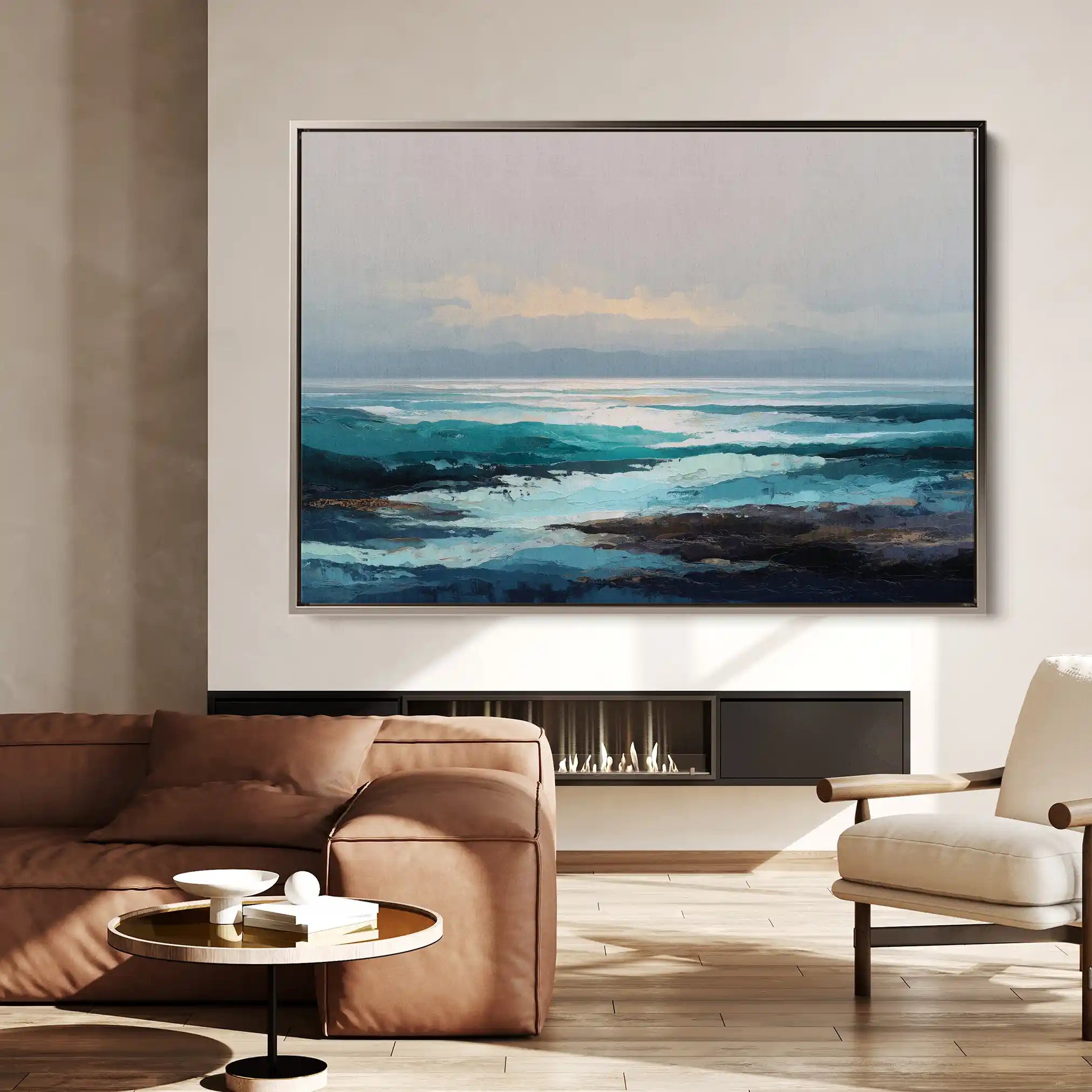 Abstract 1566 Canvas Art 60 x 40 cm / Black