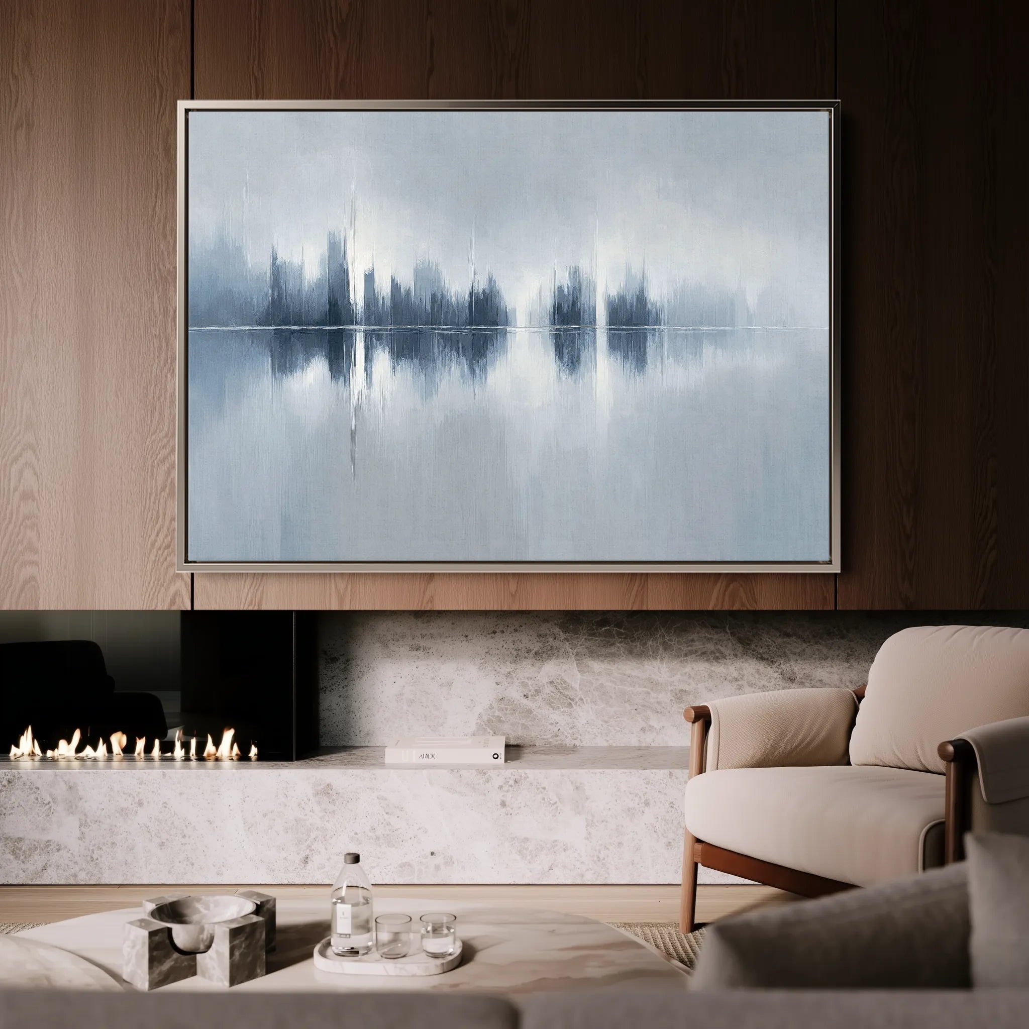 Abstract 1567 Canvas Art 18" x 24" / 45 x 60 cm / Black