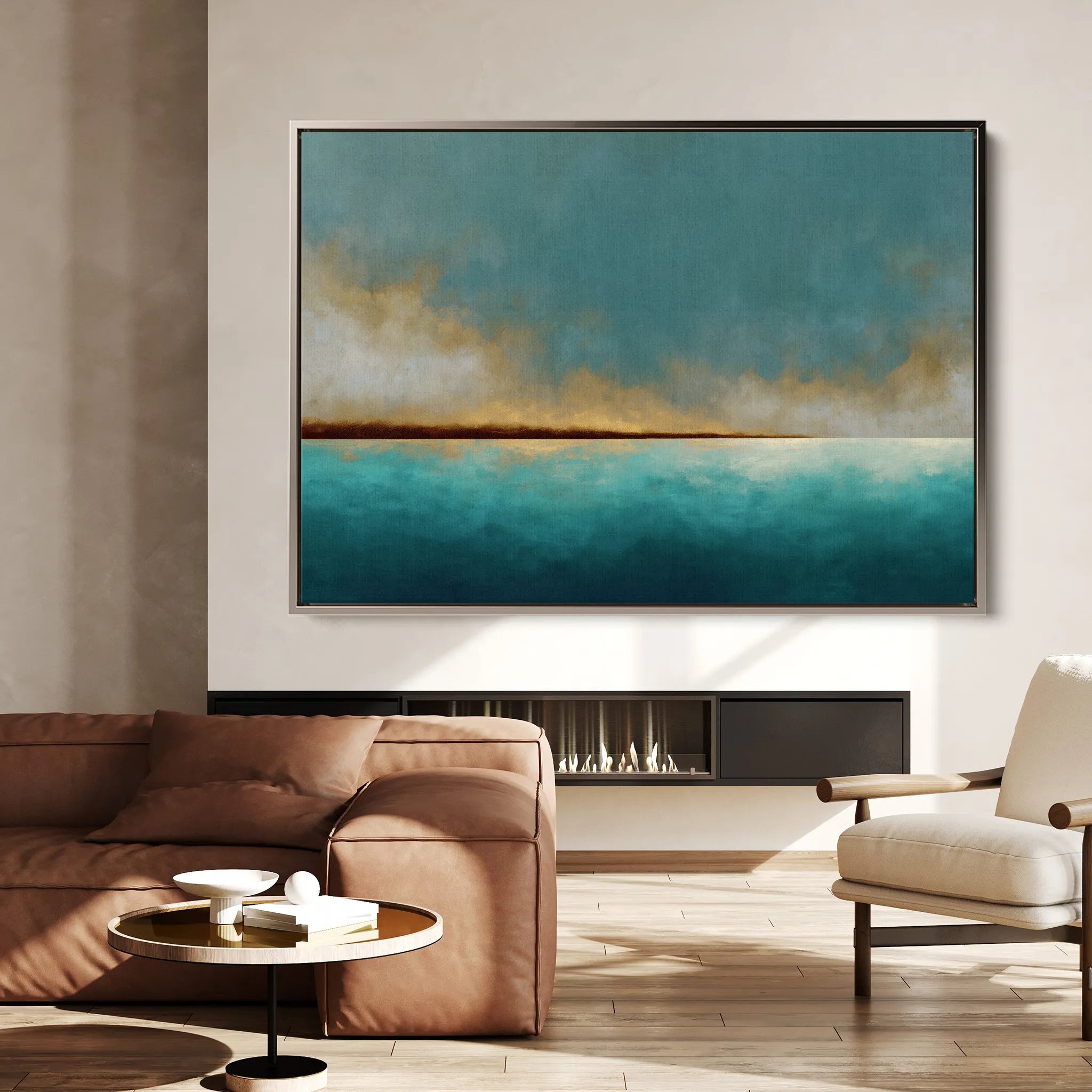 Abstract 1569 Canvas Art 18" x 24" / 45 x 60 cm / Black