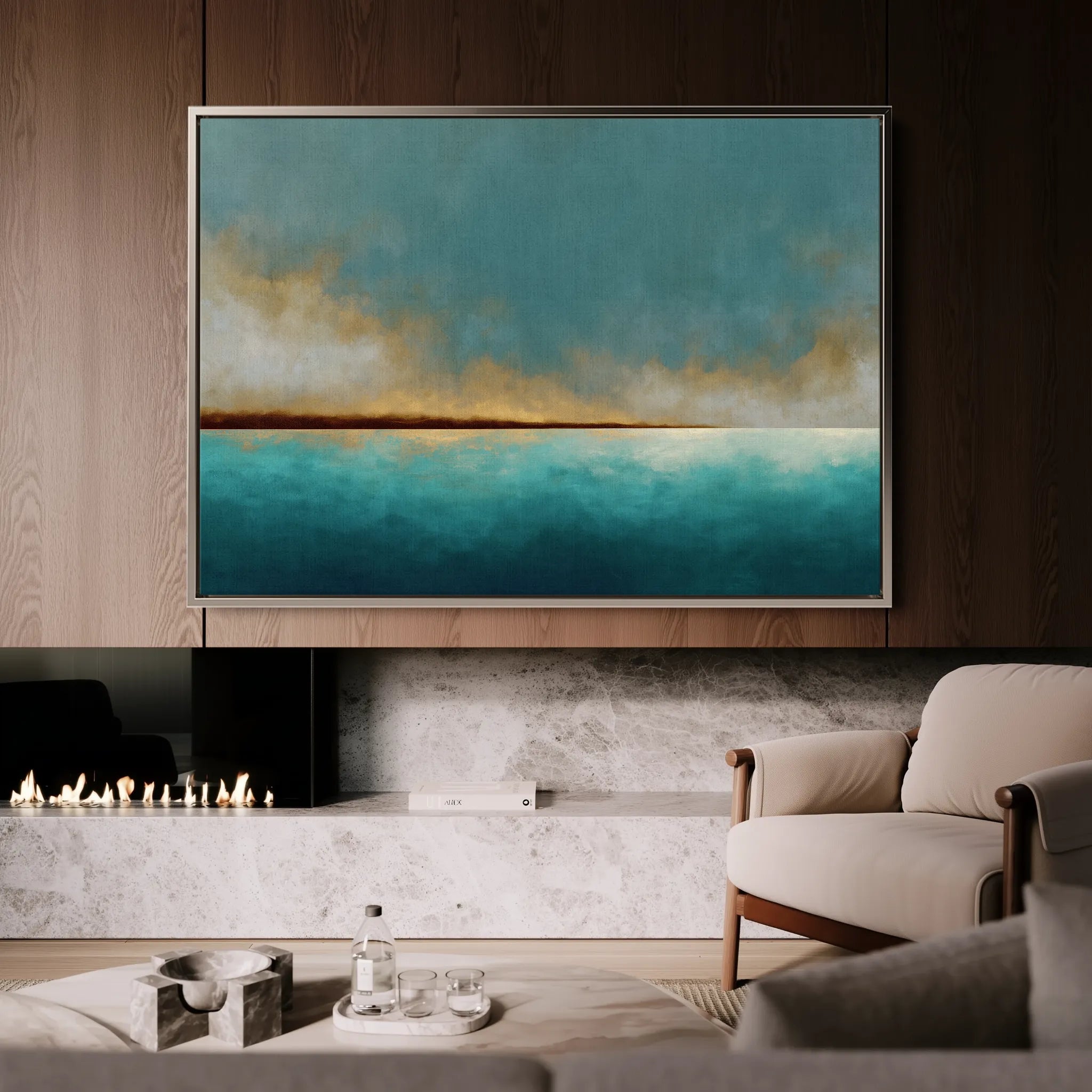 Abstract 1569 Canvas Art 18" x 24" / 45 x 60 cm / Black