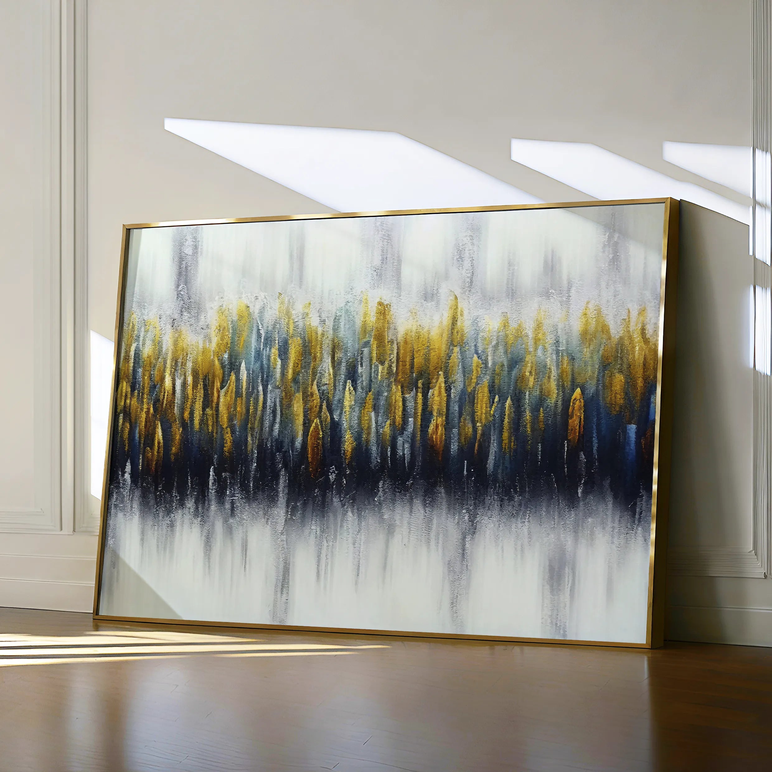 Abstract 157 Canvas Art 18" x 24" / 45 x 60 cm / Black