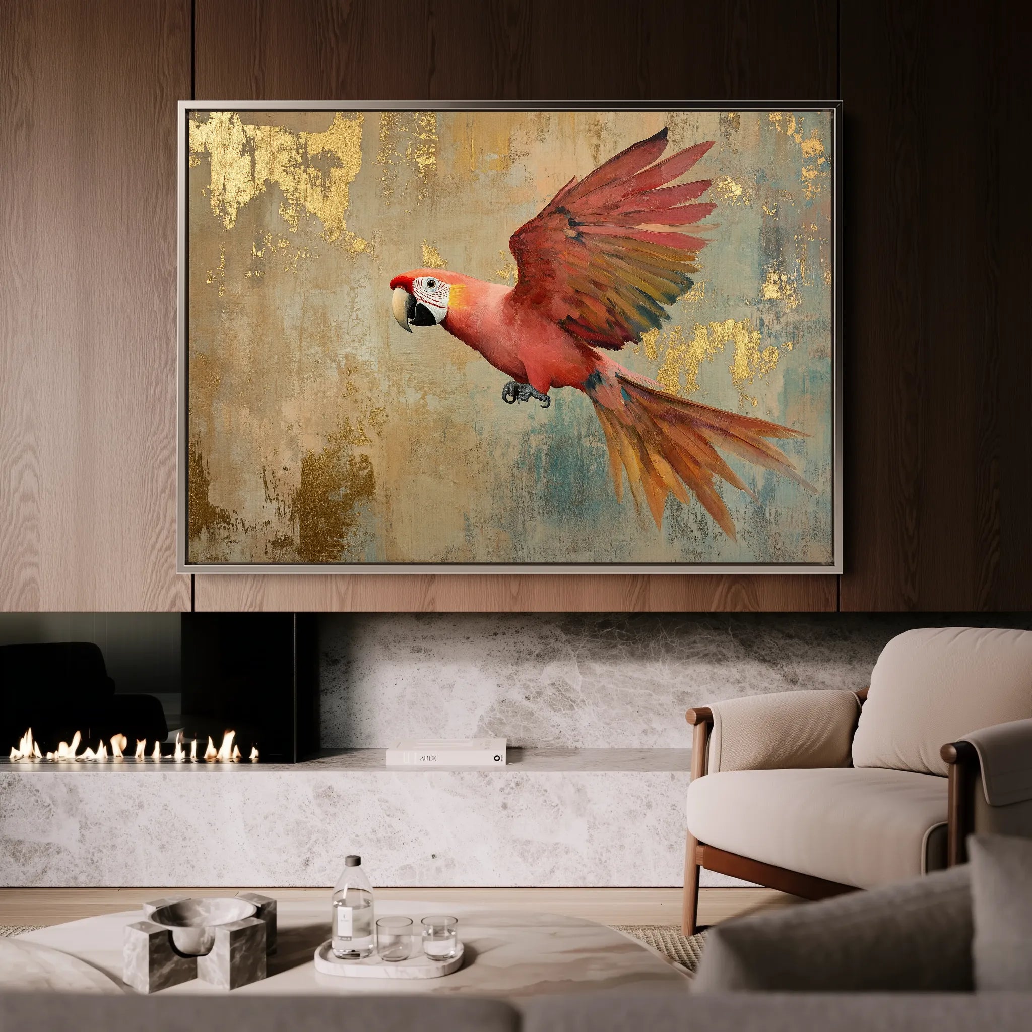 Animals 157 Canvas Art 18" x 24" / 45 x 60 cm / Black