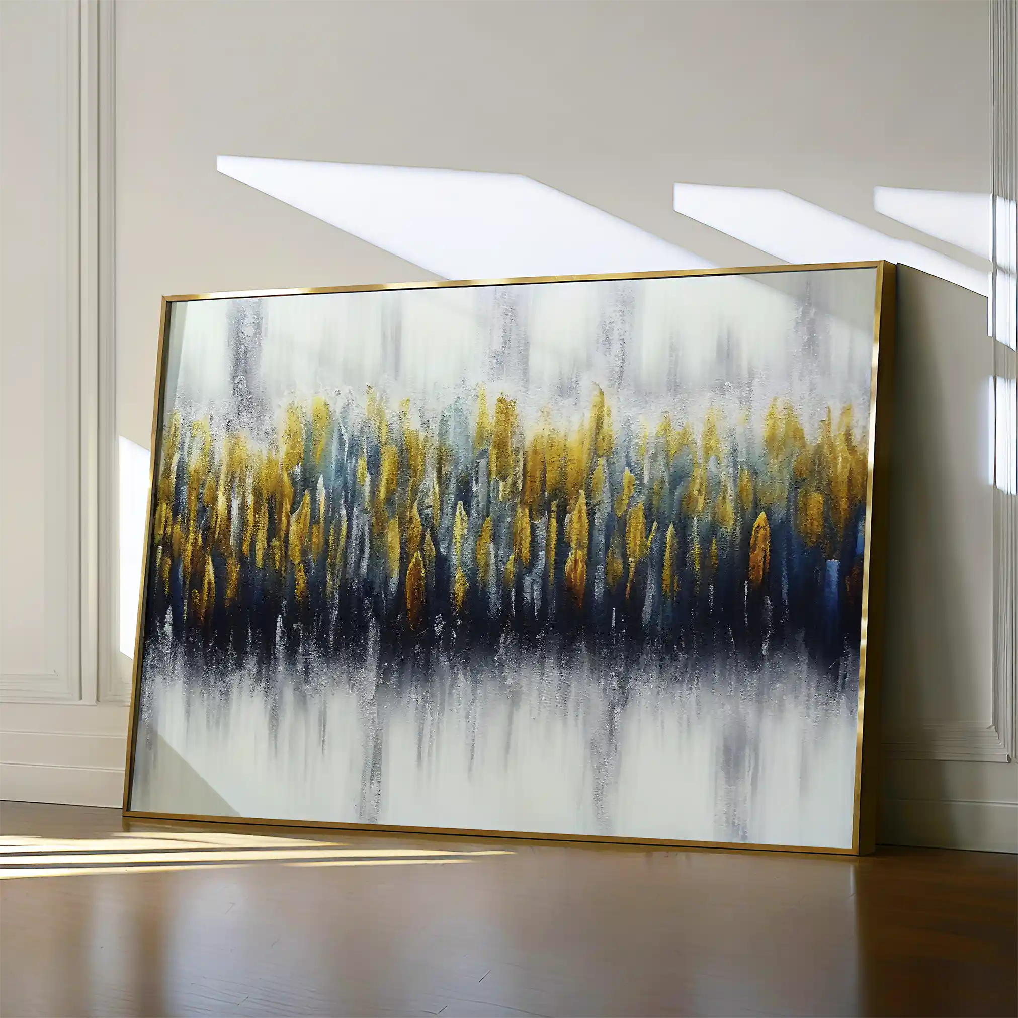 Abstract 157 Canvas Art 60 x 40 cm / Black