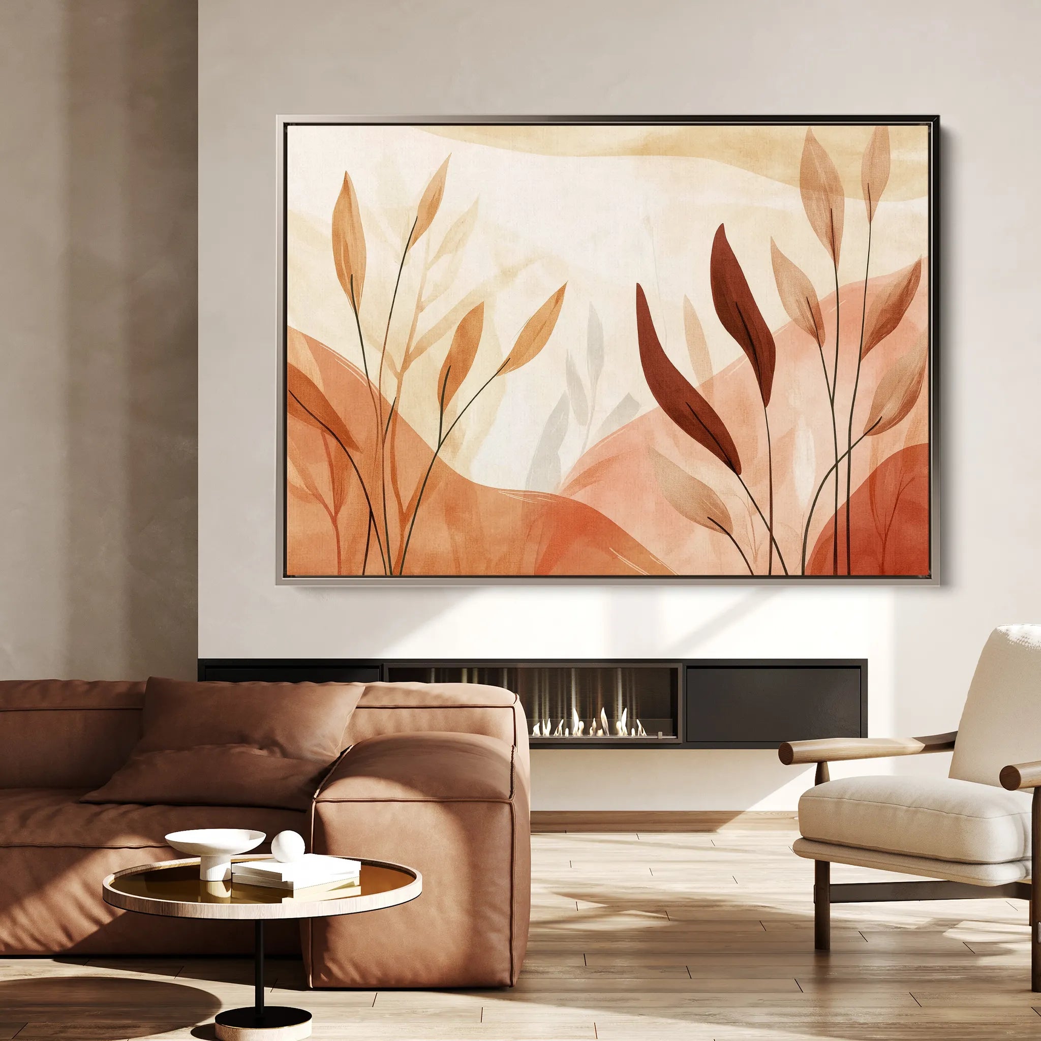 Boho 157 Canvas Art 18" x 24" / 45 x 60 cm / Black