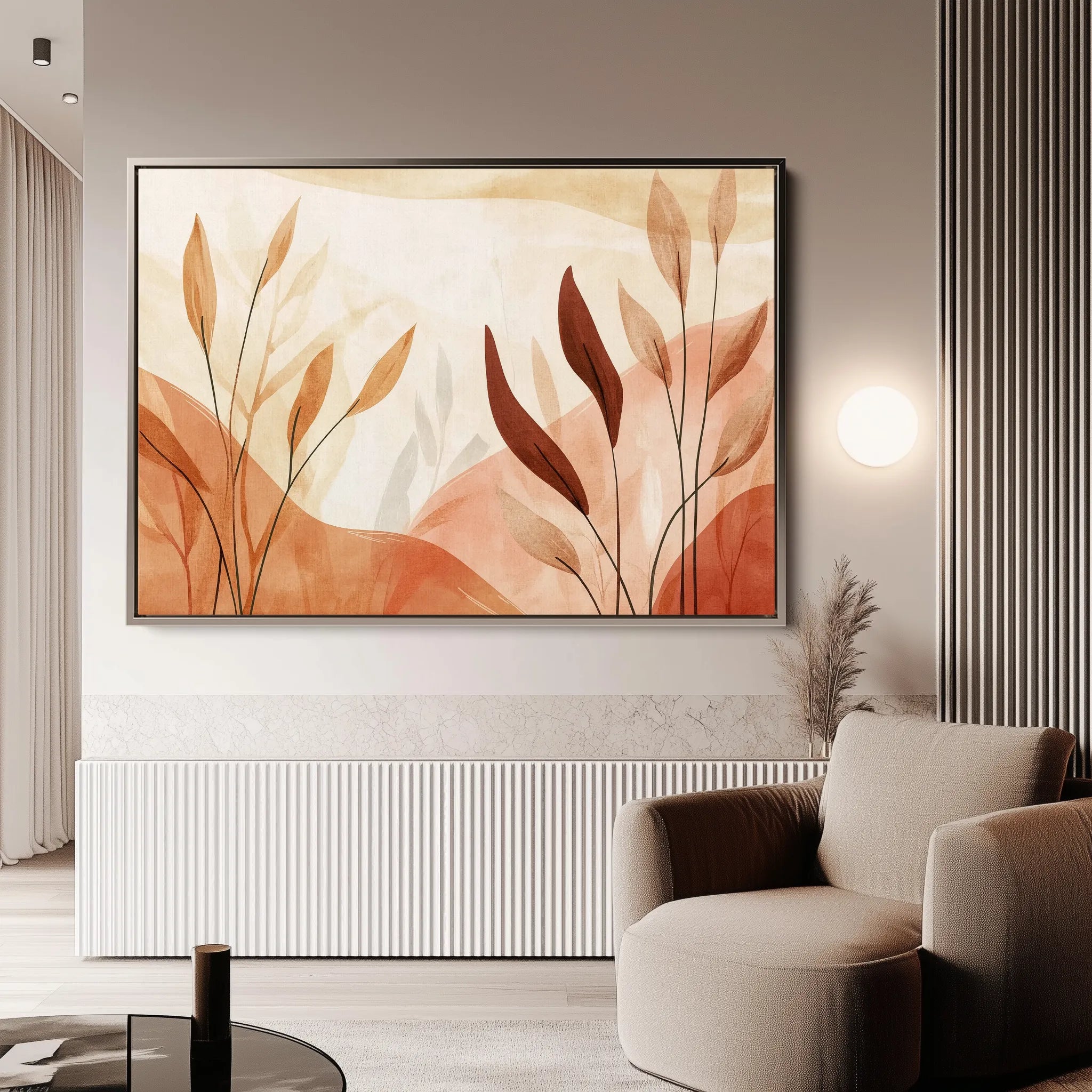 Boho 157 Canvas Art 18" x 24" / 45 x 60 cm / Black