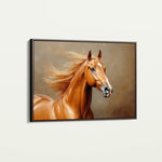 Horses 157 Canvas Art 60 x 40 cm / Black